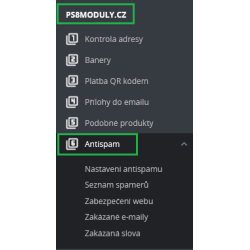 Antispam + zabezpečení webu